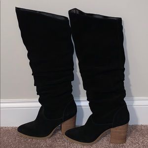 Nine West Abee Suede Block Heel Boot LIKE NEW!